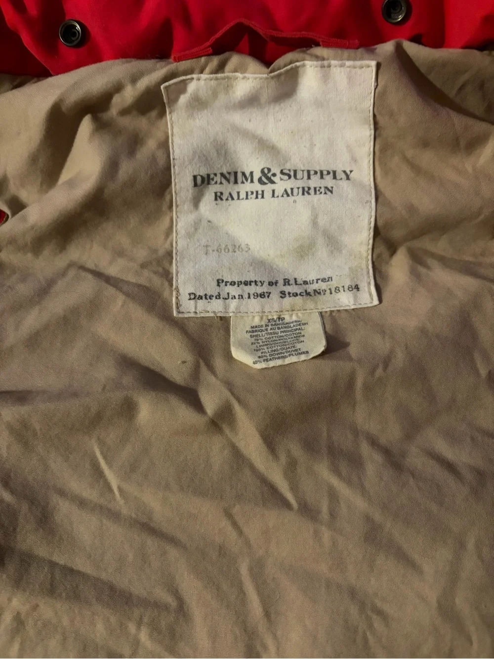 Denim & Supply Ralph Lauren bright red